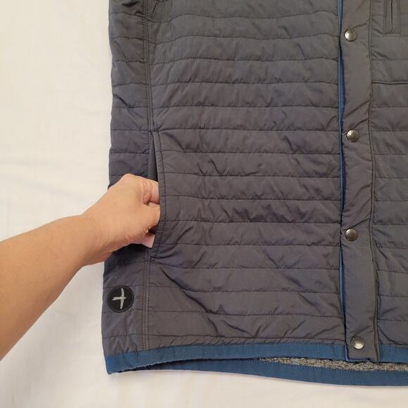 Huckberry Relwen Vest Mens L Blue Windzip Sleeveless Jacket Full Zip Outdoor - Picture 3 of 11